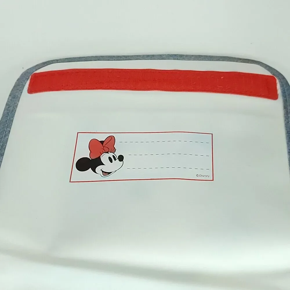 Disney Store Minnie Mouse Insulated Lunch Bag Cooler Blue Jeans Red Bow NEW Tags